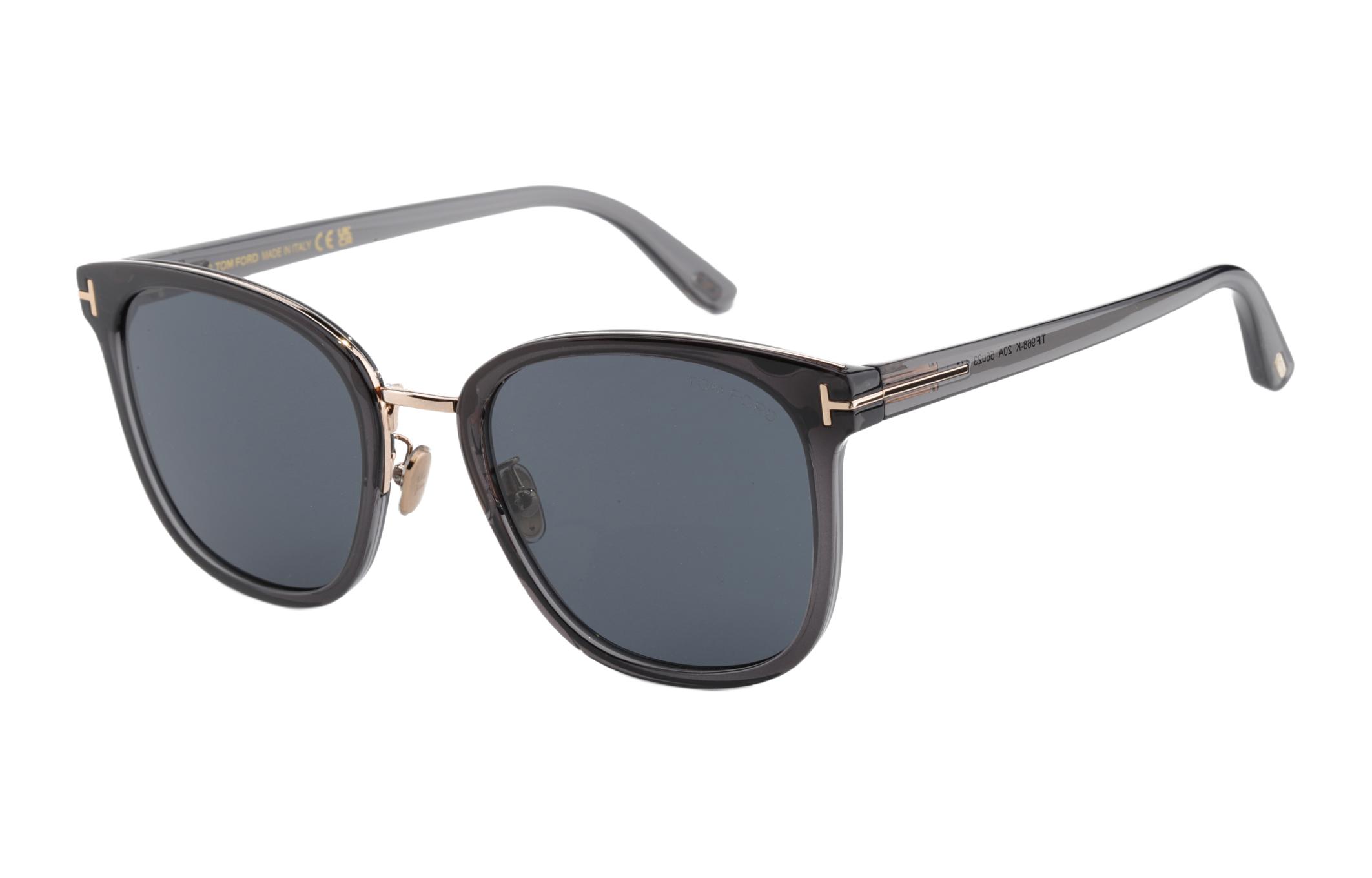 Order TOM FORD 男女通用灰色不規則太陽眼鏡附品牌標誌細節。 TF968-K-20A-56