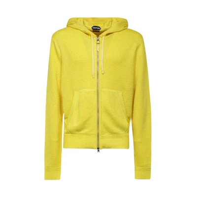 TOM FORD Yellow Mesh Hooded Casual Jacket KDL003YMV003S23BY250