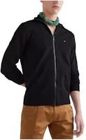 Tommy Hilfiger 1985 Solid Zip Sweater Black Full-Zip Jacket MW22747-BDS Tommy Hilfiger 1985 Solid Zip Sweater Black Full-Zip Jacket MW22747-BDS