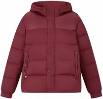 Order Tommy Hilfiger 90 Down Hooded Puffer Jacket Casual Coat - Deep Red MW0MW36569