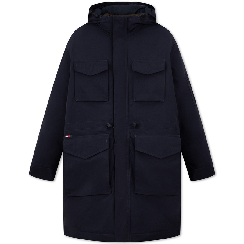 Tommy Hilfiger  3-in-1 Hooded Mid-Length Jacket Navy/Army Green. MW0MW32783