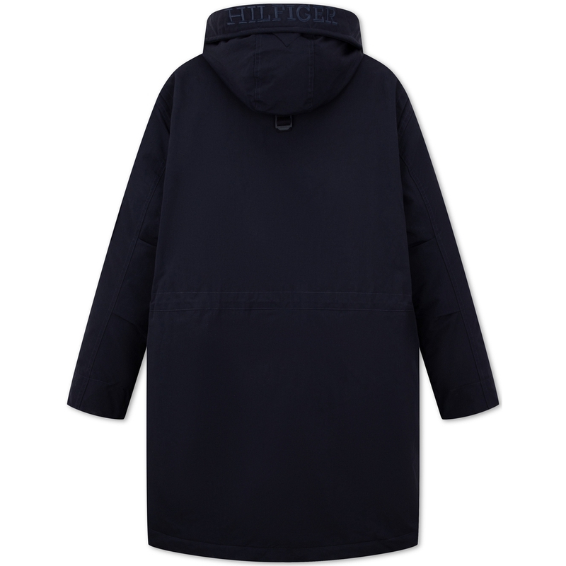Lookbook 汤米·希尔费格尔 3合1连帽中长款夹克 海军蓝/军绿色 MW0MW32783