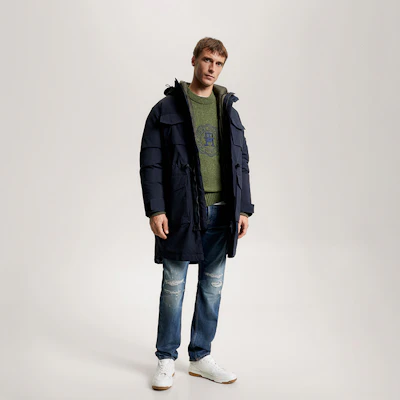 汤米·希尔费格尔 3合1连帽中长款夹克 海军蓝/军绿色 MW0MW32783 Cheap 汤米·希尔费格尔 3合1连帽中长款夹克 海军蓝/军绿色 MW0MW32783