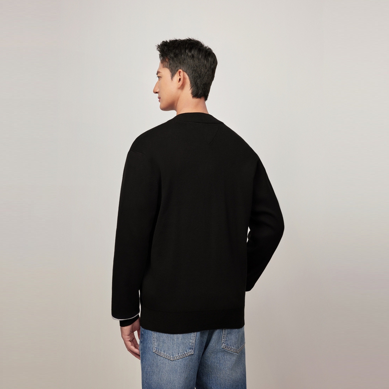 Cheap Tommy Hilfiger 棒球領拼色袖口針織開襟外套 78J4973