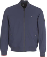 Tommy Hilfiger Blue Casual Solid Logo Bomber Jacket. MW0MW21359DY4 Tommy Hilfiger Blue Casual Solid Logo Bomber Jacket. MW0MW21359DY4