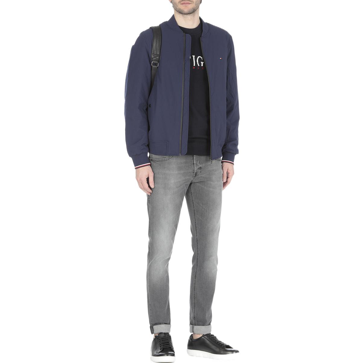 Purchase Chaqueta Bomber Azul Casual con Logo de Tommy Hilfiger. MW0MW21359DY4