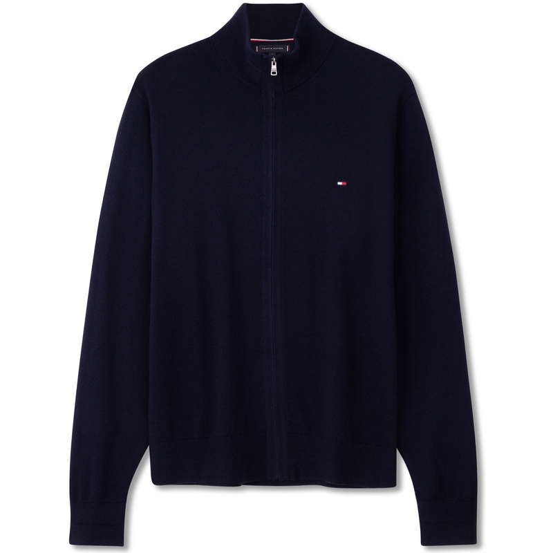 Order Tommy Hilfiger 喀什米爾混紡開襟針織毛衣 - 純色修身款 MW0MW34115