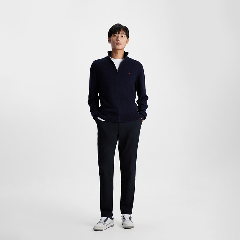 Details for Tommy Hilfiger 喀什米爾混紡開襟針織毛衣 - 純色修身款 MW0MW34115