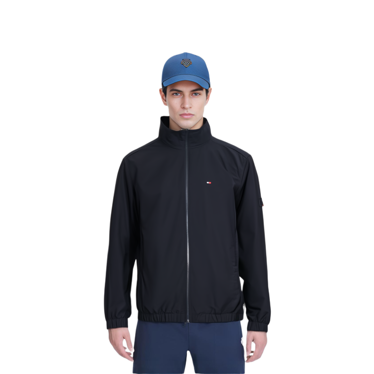 Shop Tommy Hilfiger 經典戶外運動休閒外套附標誌 MW0MW34956