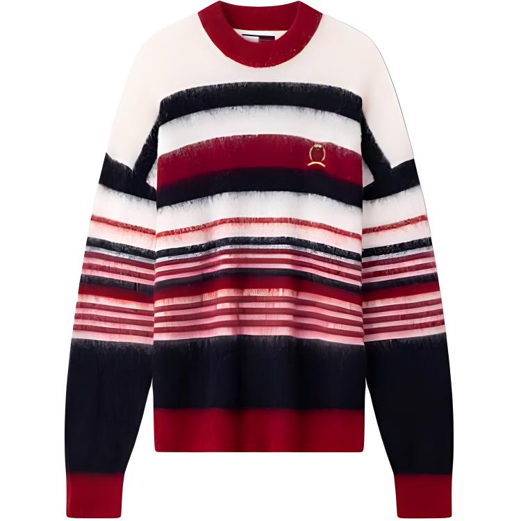 Tommy Hilfiger  Casual Striped Crewneck Sweater Red White. MW0MW36286-0EV