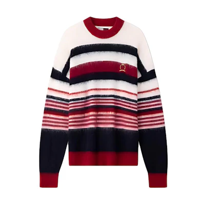 Tommy Hilfiger Casual Striped Crewneck Sweater Red White. MW0MW36286-0EV
