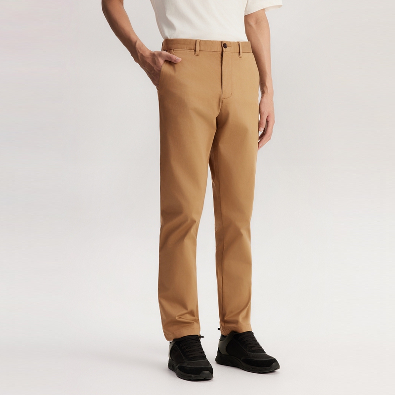 Shop 汤米·希尔费格 刺绣经典直筒修身弹力休闲裤. MW0MW27519