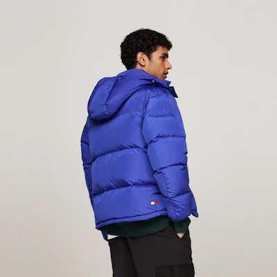 타미 힐피거 클래식 후드 루즈핏 다운 재킷 겨울용 따뜻한 코트 DM0DM19537 9