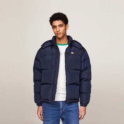 타미 힐피거 클래식 후드 루즈핏 다운 재킷 겨울용 따뜻한 코트 DM0DM19537 Shop 타미 힐피거 클래식 후드 루즈핏 다운 재킷 겨울용 따뜻한 코트 DM0DM19537