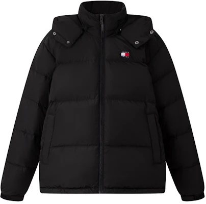 타미 힐피거 클래식 후드 루즈핏 다운 재킷 겨울용 따뜻한 코트 DM0DM19537 Sizing 타미 힐피거 클래식 후드 루즈핏 다운 재킷 겨울용 따뜻한 코트 DM0DM19537