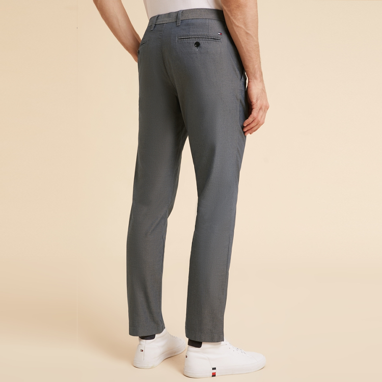 Purchase 汤米希尔费格经典修身纹理商务休闲直筒裤 MW0MW32144
