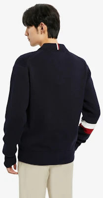 Tommy Hilfiger Jaket Sweater Kolar Baseball Colorblock Cotton Knit MW0MW29044-1 Purchase Tommy Hilfiger Jaket Sweater Kolar Baseball Colorblock Cotton Knit MW0MW29044-1