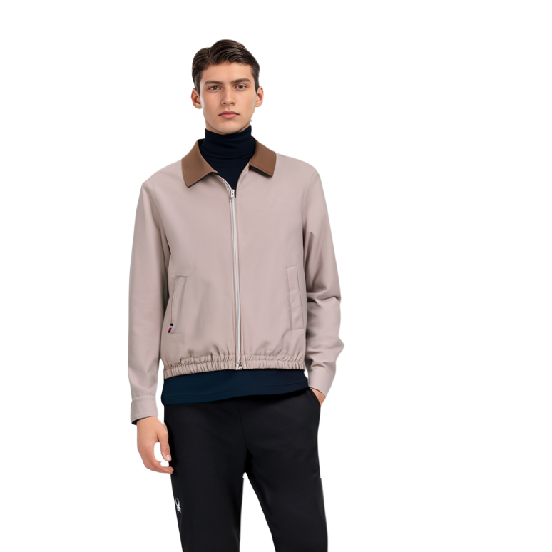 Sizing Tommy Hilfiger 拼色拉鍊外套 淺卡其 MW0MW29965