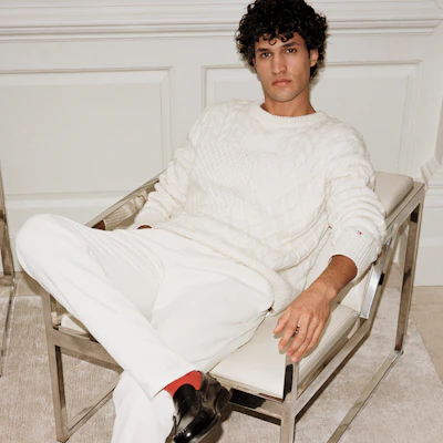 汤米·希尔费格 灯芯绒复古经典直筒休闲裤 米白色 MW0MW36693YBI Shop 汤米·希尔费格 灯芯绒复古经典直筒休闲裤 米白色 MW0MW36693YBI