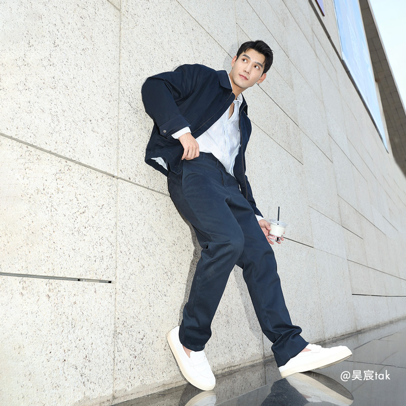 Shop Tommy Hilfiger 棉質斜紋商務休閒西裝外套. MW0MW36603