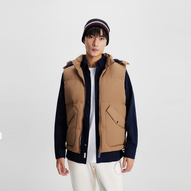 Tommy Hilfiger  Detachable Hood Lightweight Vest Khaki Color. MW0MW32815 圖 4