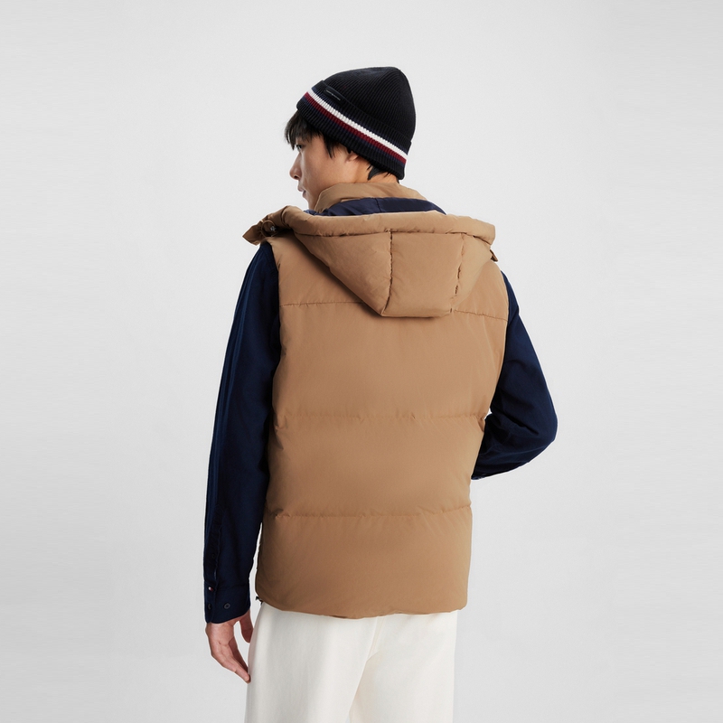 Tommy Hilfiger  Detachable Hood Lightweight Vest Khaki Color. MW0MW32815 圖 5