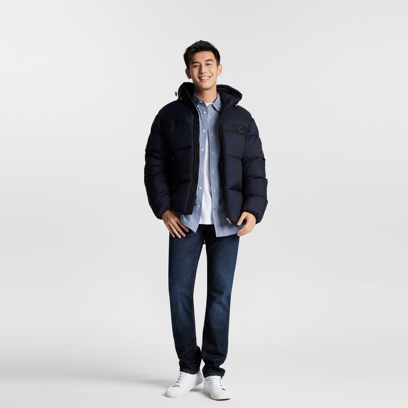 Tommy Hilfiger  Embossed Letter Fitted Warm Hooded Jacket XM0XM02539 圖 12