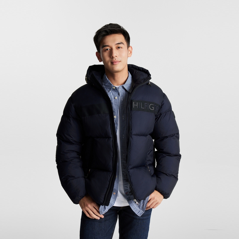 Tommy Hilfiger  Embossed Letter Fitted Warm Hooded Jacket XM0XM02539 圖 13