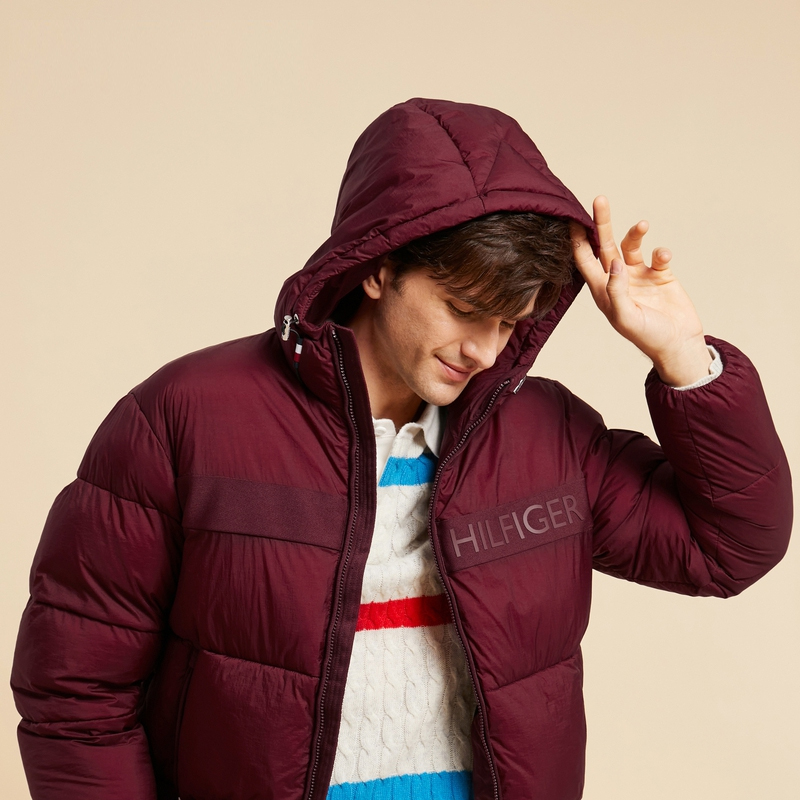 Tommy Hilfiger  Embossed Letter Fitted Warm Hooded Jacket XM0XM02539 圖 19