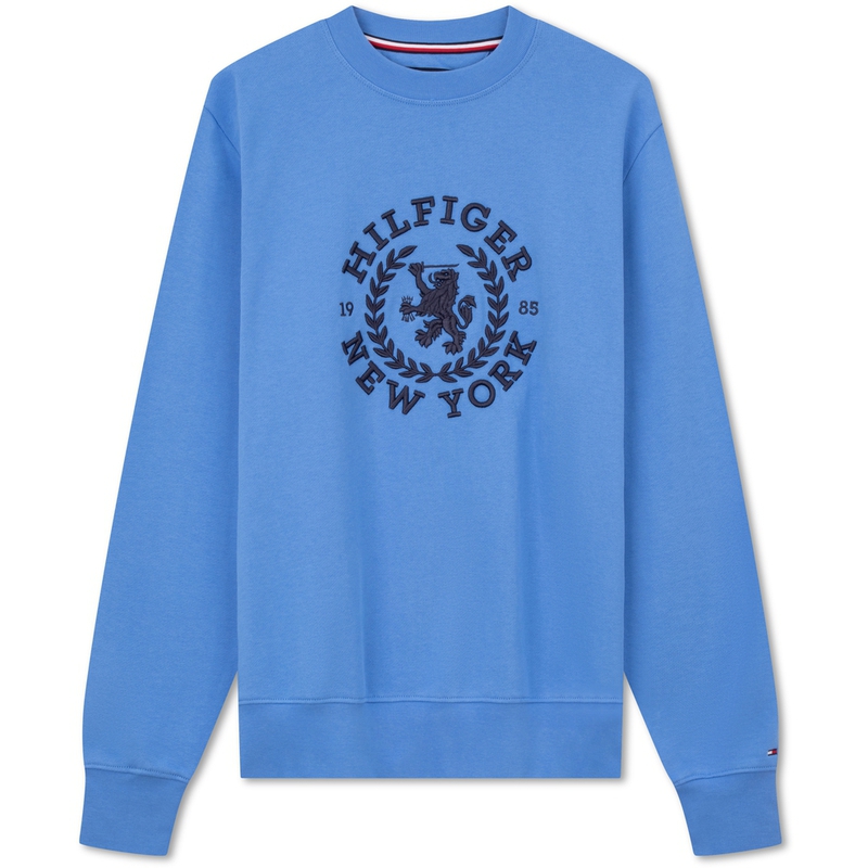 Tommy Hilfiger  Embroidered Badge Cotton Casual Crewneck Sweatshirt MW0MW33651