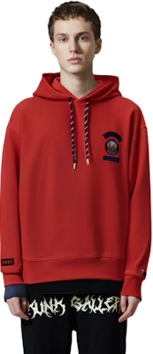 汤米希尔费格刺绣徽章抓绒连帽衫亮红色 MW0MW32676 Details for 汤米希尔费格刺绣徽章抓绒连帽衫亮红色 MW0MW32676