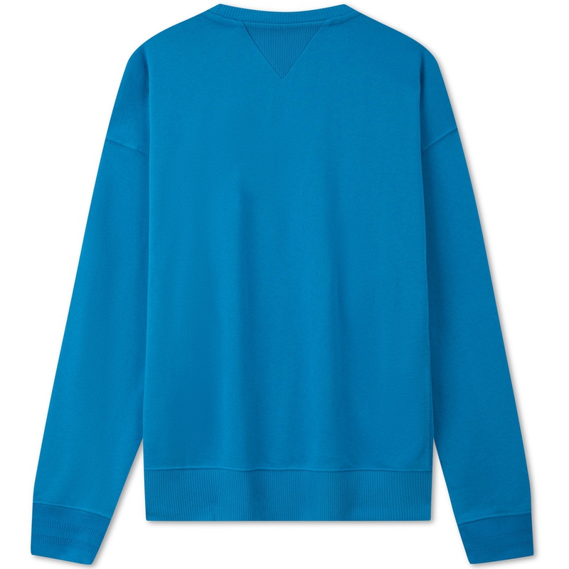 Lookbook 汤米·希尔费格 刺绣标志宽松版圆领卫衣 深蓝色 MW0MW31509