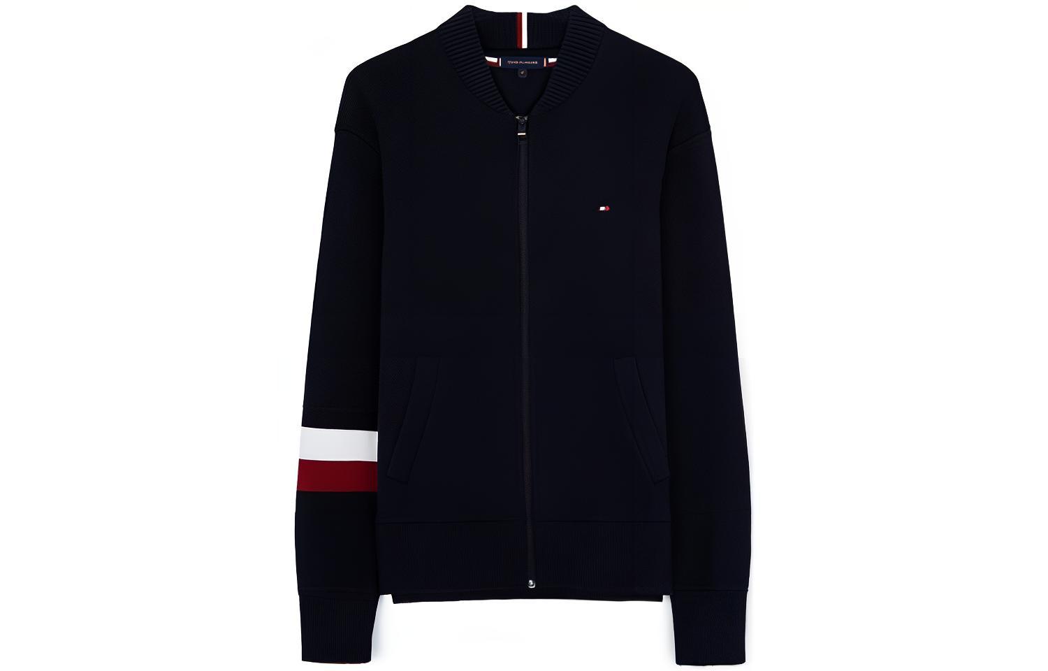 Tommy Hilfiger  Embroidered Oversized Knit Sweater Navy Blue. MW0MW29044-DW5