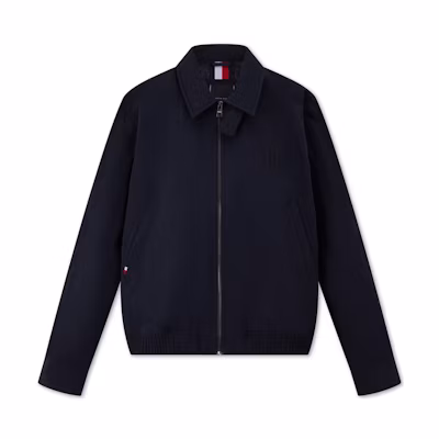 Tommy Hilfiger Ivy Collar Lightweight Embroidered Casual Cotton Jacket MW0MW33743