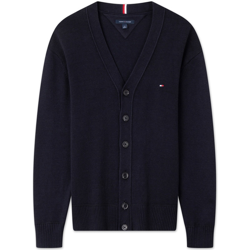 Tommy Hilfiger  Knit Cardigan V-Neck Button Casual Slim Fit Sweater. 78JA017