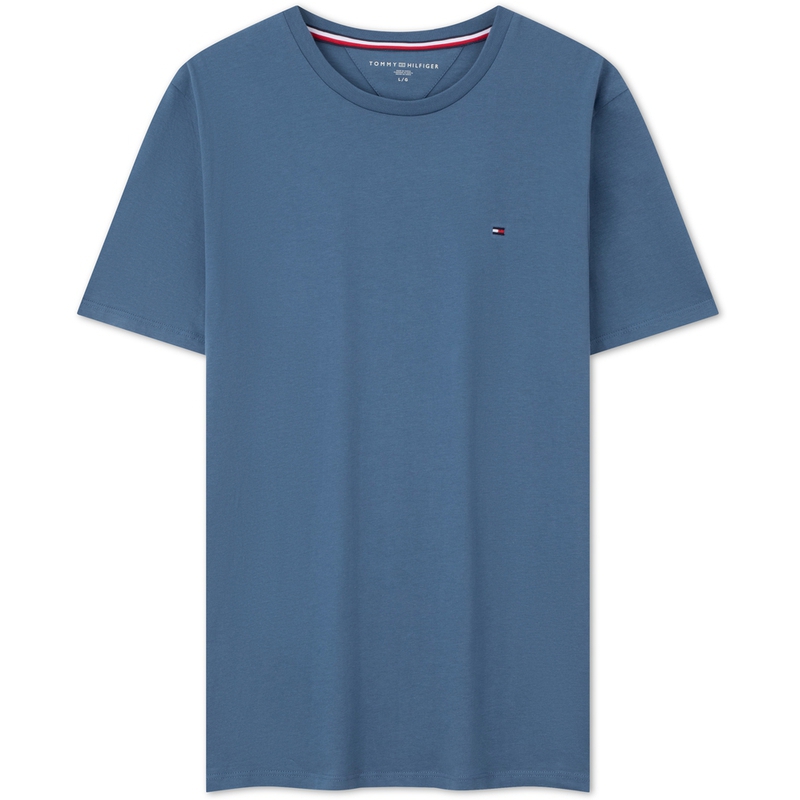 Tommy Hilfiger  Lightweight Cotton Crewneck T-Shirt Casual Solid Tee. 78JA561