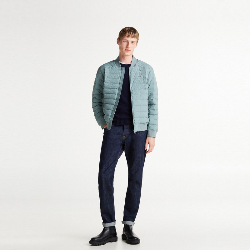 Cheap 타미 힐피거 경량 다운 재킷 - 90% 다운 캐주얼 봄버 스타일. MW0MW36762