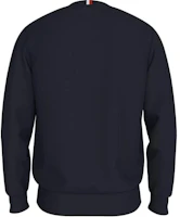 Lookbook Tommy Hilfiger Logo Crew Neck Slim Fit Pullover Sweatshirt Navy Blue MW0MW34400-DW5