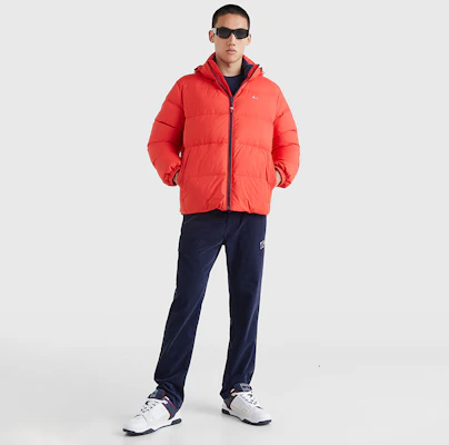 汤米希尔费格宽松版连帽羽绒夹克美式保暖外套 DM0DM15447 10