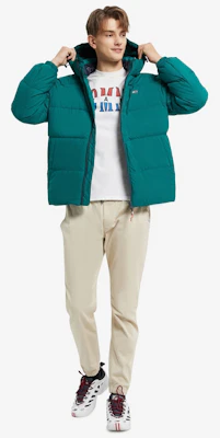 汤米希尔费格宽松版连帽羽绒夹克美式保暖外套 DM0DM15447 15