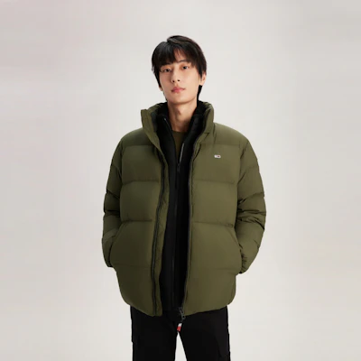 汤米希尔费格宽松版连帽羽绒夹克美式保暖外套 DM0DM15447 25