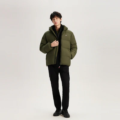 汤米希尔费格宽松版连帽羽绒夹克美式保暖外套 DM0DM15447 27