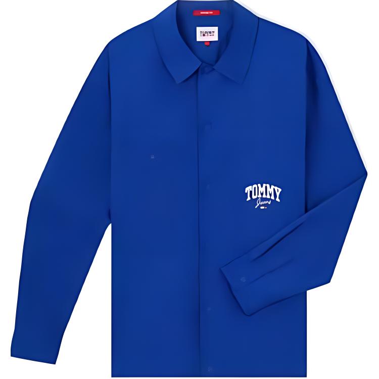 Purchase Chaqueta Camisa Tommy Hilfiger Loose Fit con Botones a Presión y Estampado Logo. DM0DM17240