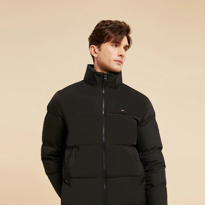 타미 힐피거 미니멀리스트 스탠드 칼라 다운 패딩 재킷 코트. XM0XM02541 Sizing 타미 힐피거 미니멀리스트 스탠드 칼라 다운 패딩 재킷 코트. XM0XM02541