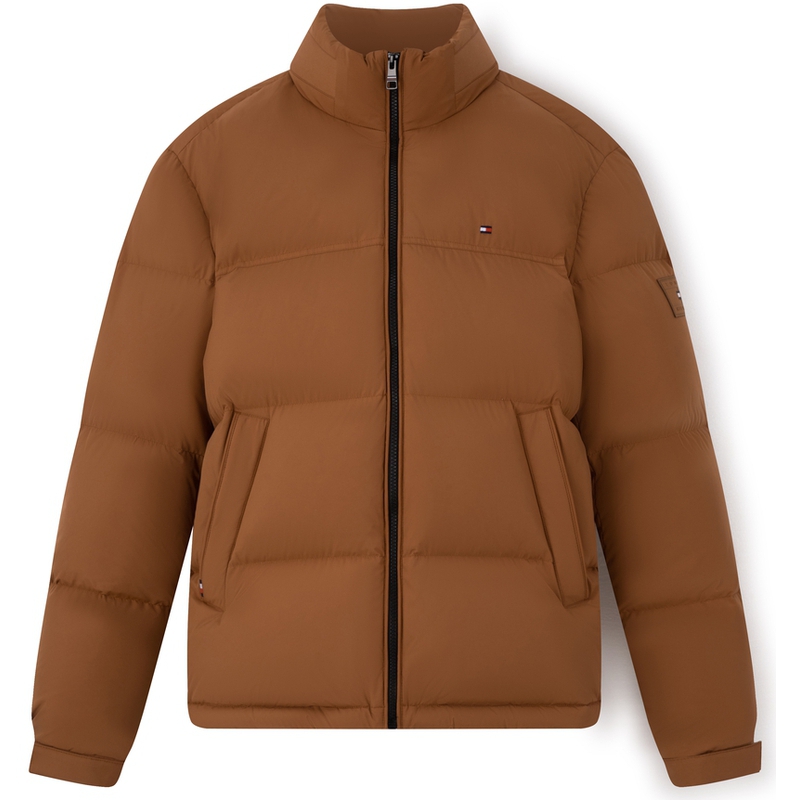 Cheap 타미 힐피거 미니멀리스트 스탠드 칼라 다운 패딩 재킷 코트. XM0XM02541