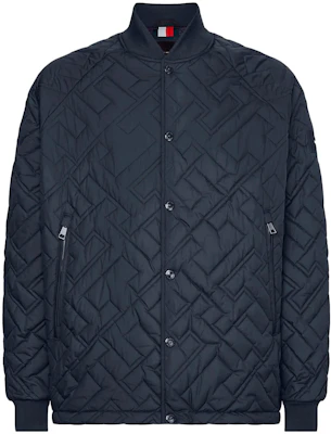 타미 힐피거 모노그램 퀼팅 봄버 재킷 네이비 블루 MW0MW27693-DW5 Order 타미 힐피거 모노그램 퀼팅 봄버 재킷 네이비 블루 MW0MW27693-DW5