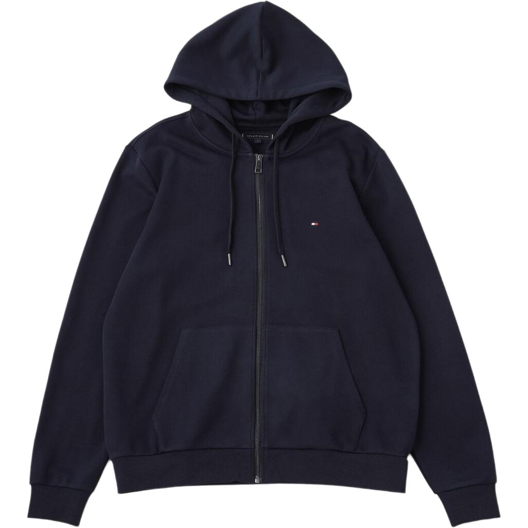 Order Tommy Hilfiger 海軍藍寬肩拉鏈連帽外套 MW37243-DW5