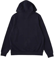 Lookbook Tommy Hilfiger Navy Blue Zip-Up Hoodie with Drop Shoulder Design. MW37243-DW5