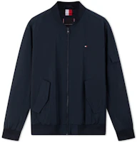 Tommy Hilfiger Navy Business Casual Bomber Jacket with Pocket Design. MW0MW35658 Tommy Hilfiger Navy Business Casual Bomber Jacket with Pocket Design. MW0MW35658