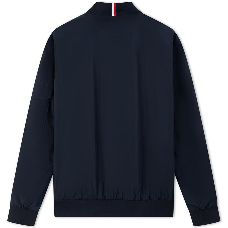 Lookbook 湯米希爾費格 海軍藍商務休閒飛行夾克附口袋設計 MW0MW35658
